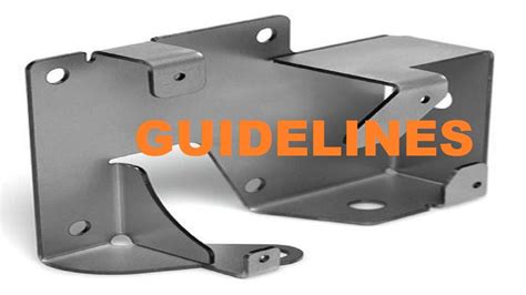 custom part sheet metal design guidelines|how to design sheet metal parts.